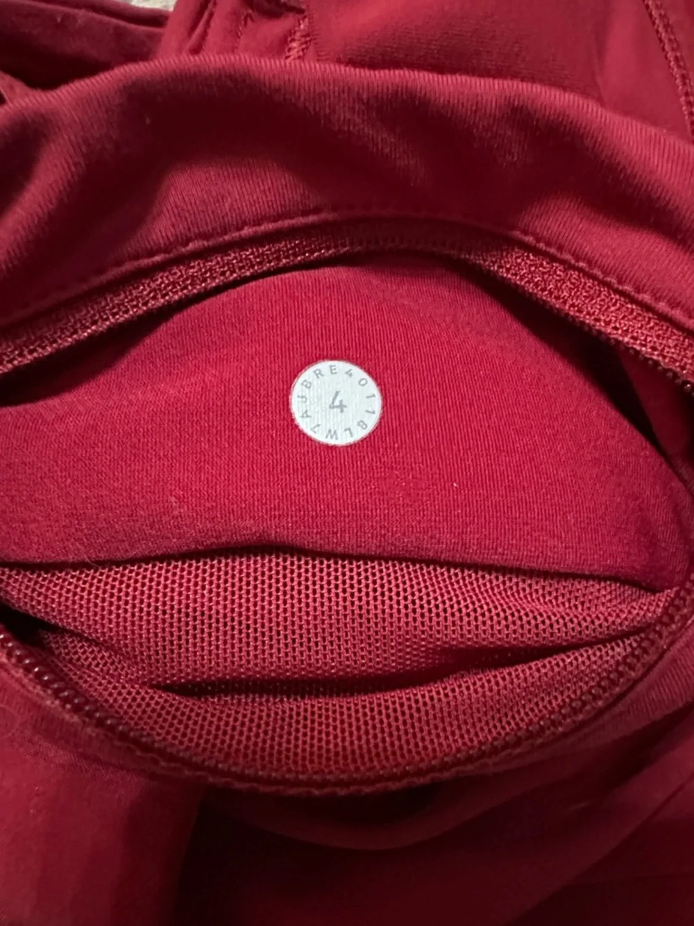 lululemon athletica Maroon High-Rise Athletic Shorts with Back Zip speed up - Picture 6 of 6